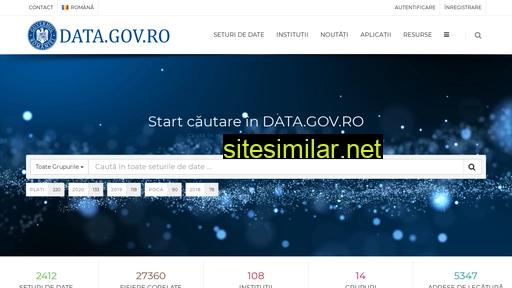 data.gov.ro alternative sites