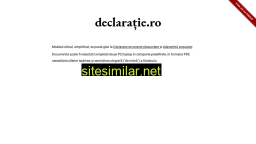 declaratie.ro alternative sites