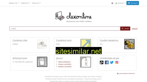 dexonline.ro alternative sites