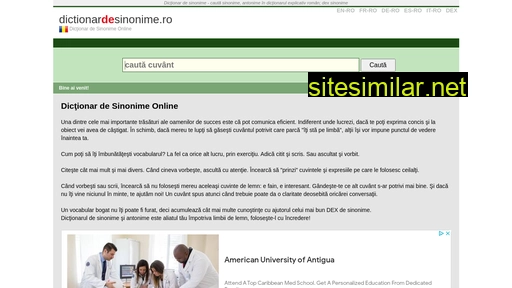 dictionardesinonime.ro alternative sites