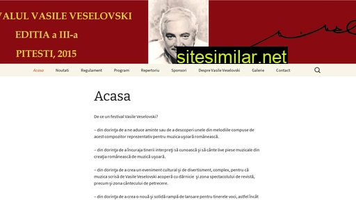 festivalul-vasile-veselovski.ro alternative sites