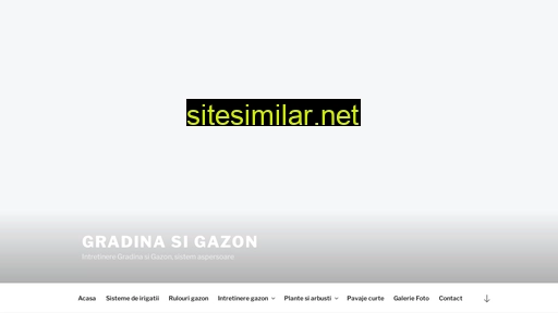 Gradina-gazon similar sites