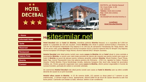 hotel-decebal-bistrita.ro alternative sites
