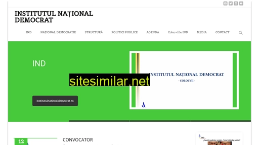 institutulnationaldemocrat.ro alternative sites
