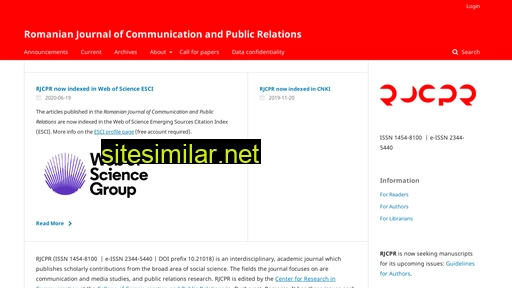 journalofcommunication.ro alternative sites