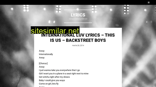Lyrics similar sites