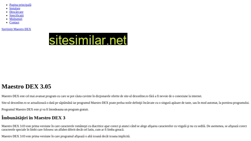 maestrodex.ro alternative sites