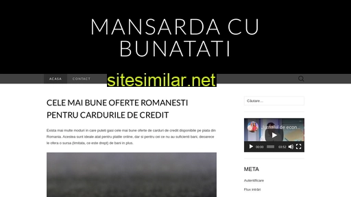 mansardacubunatati.ro alternative sites