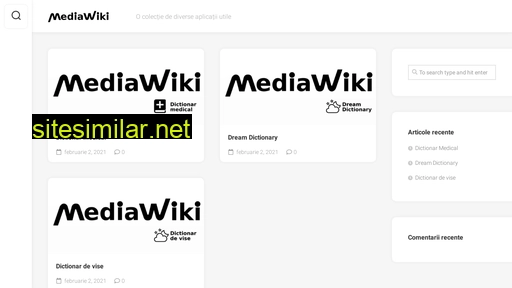 Mediawiki similar sites