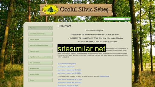 ocolulsilvicsebesra.ro alternative sites