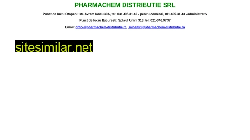 pharmachem-distributie.ro alternative sites