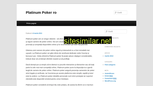platinum-poker.ro alternative sites