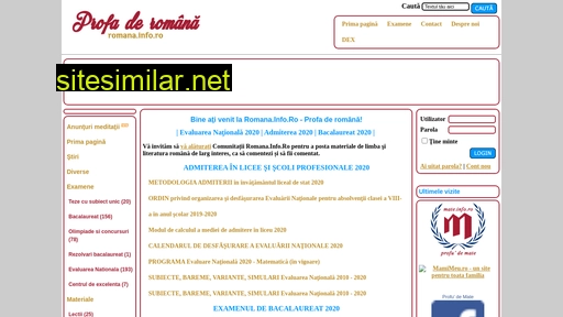 romana.info.ro alternative sites