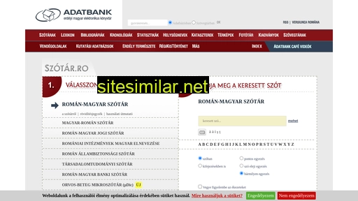 szotar.adatbank.transindex.ro alternative sites