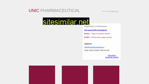 unicpharmaceutical.ro alternative sites