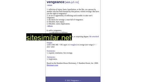 vengeance.ro alternative sites