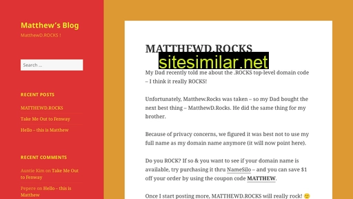 matthewd.rocks alternative sites