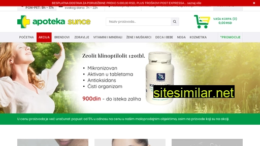 apotekasunce.rs alternative sites