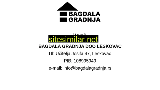 bagdalagradnja.rs alternative sites