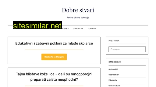 dobrestvari.rs alternative sites