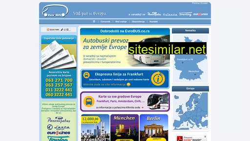 evrobus.co.rs alternative sites