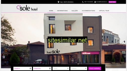 hotelsole.rs alternative sites