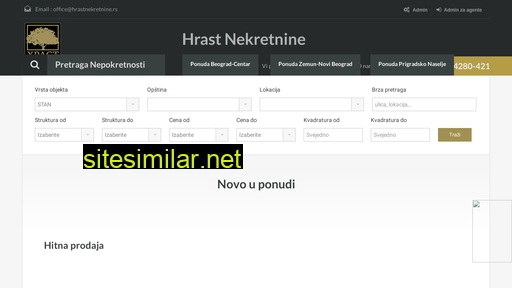 hrastnekretnine.rs alternative sites
