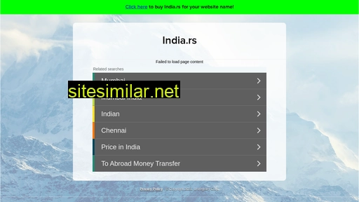 india.rs alternative sites