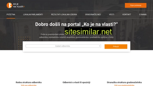 kojenavlasti.rs alternative sites