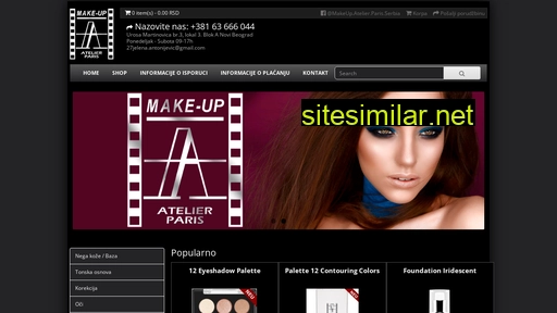 makeupatelier.rs alternative sites