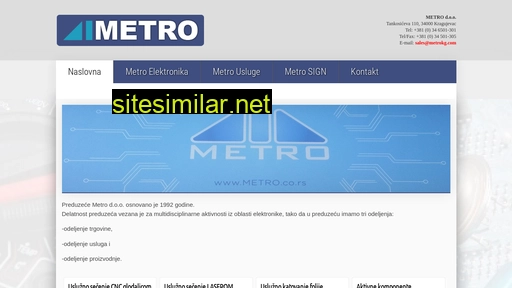 Metro similar sites