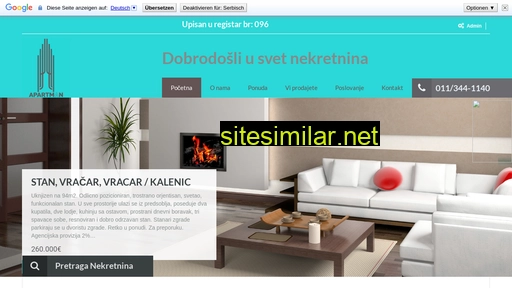 nekretnineapartman.rs alternative sites