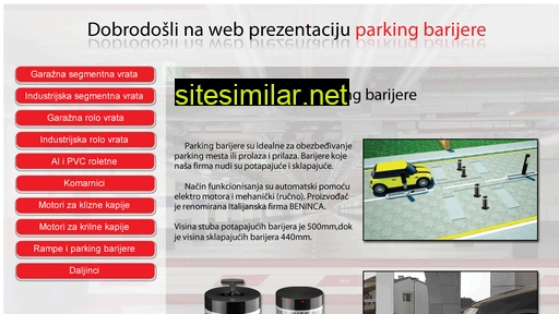 parkingbarijere.co.rs alternative sites