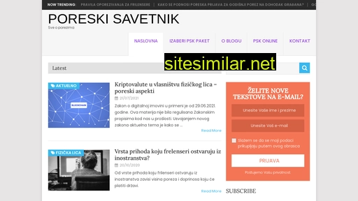 poreskisavetnikkv.rs alternative sites
