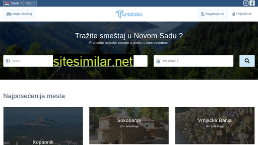 turistiko.rs alternative sites