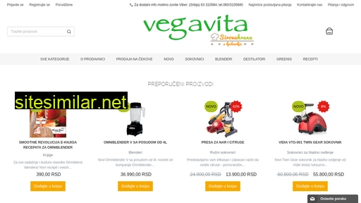 Vegavita similar sites