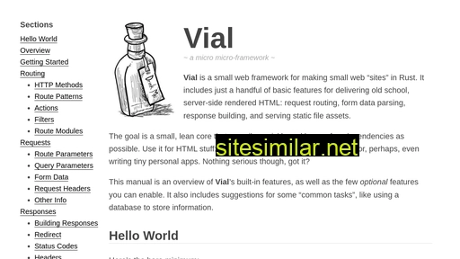 vial.rs alternative sites