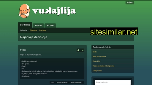 vukajlija.rs alternative sites