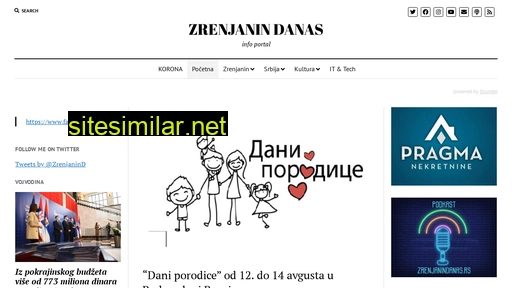 zrenjanindanas.rs alternative sites