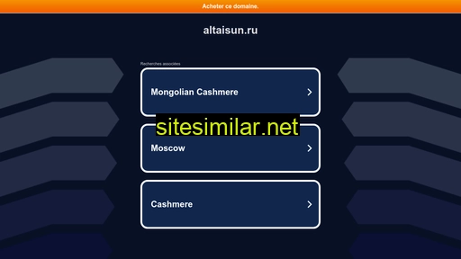 Altaisun similar sites