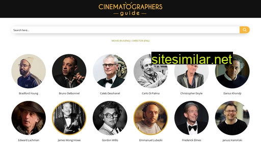 Cinematographers similar sites