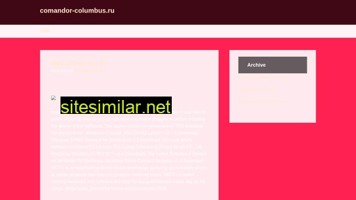 comandor-columbus.ru alternative sites