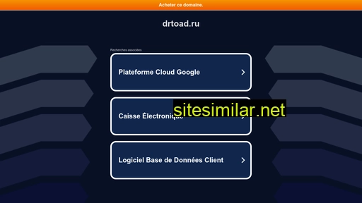 drtoad.ru alternative sites
