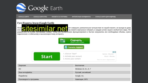 earth-google.ru alternative sites