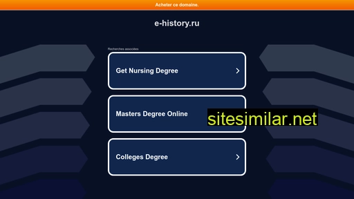E-history similar sites