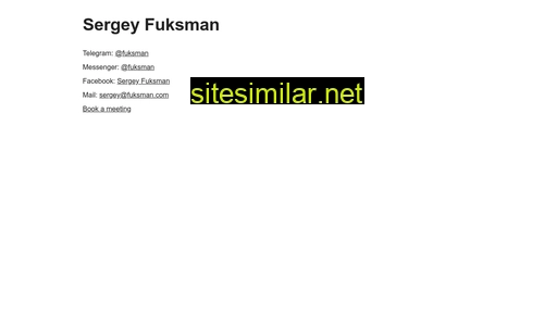 fuksman.ru alternative sites