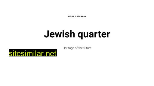 Jewishquarter similar sites