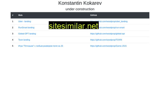 Kkokarev similar sites