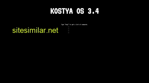Kostya-os similar sites