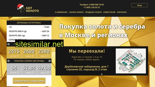 lot-zoloto.ru alternative sites
